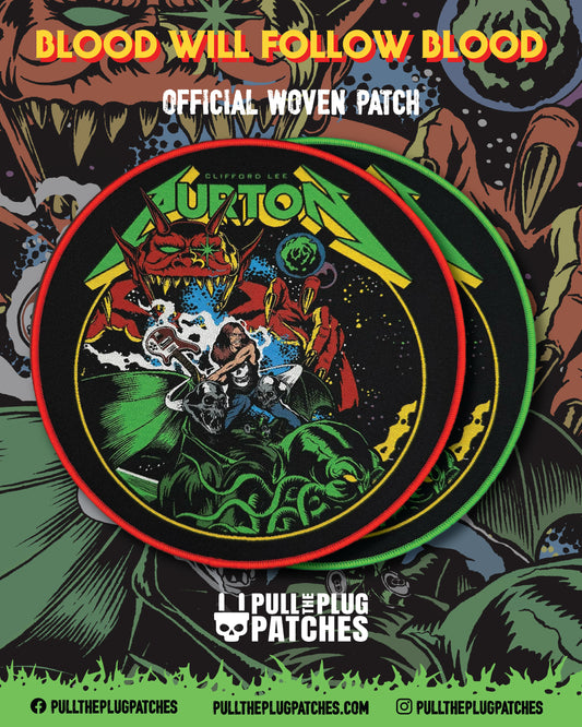 Cliff Burton - Bass Warrior - Oversize Patch