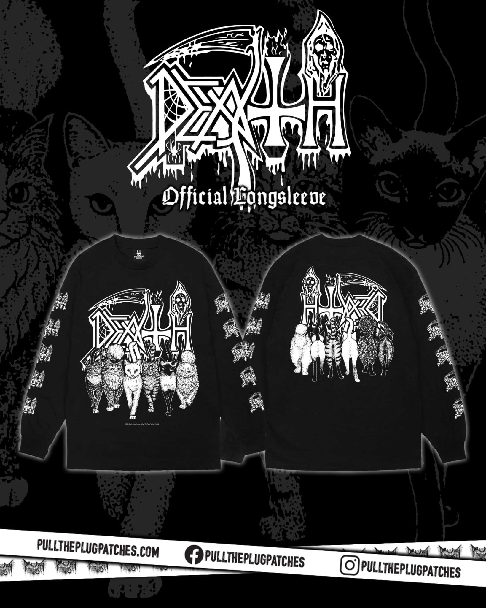 Death - Kittens - Longsleeve Shirt – Pull The Plug Patches