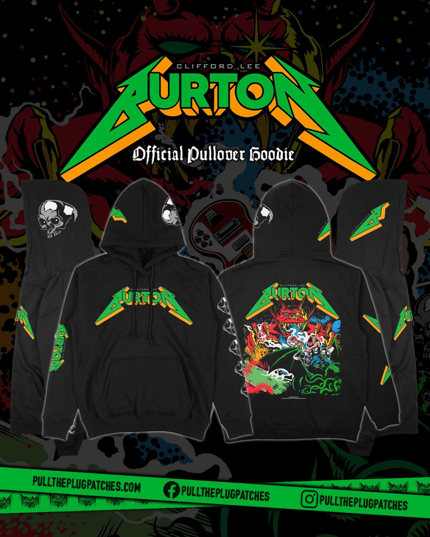 Cliff Burton - Legacy - Deluxe Pullover Hoodie (Limited Edition)