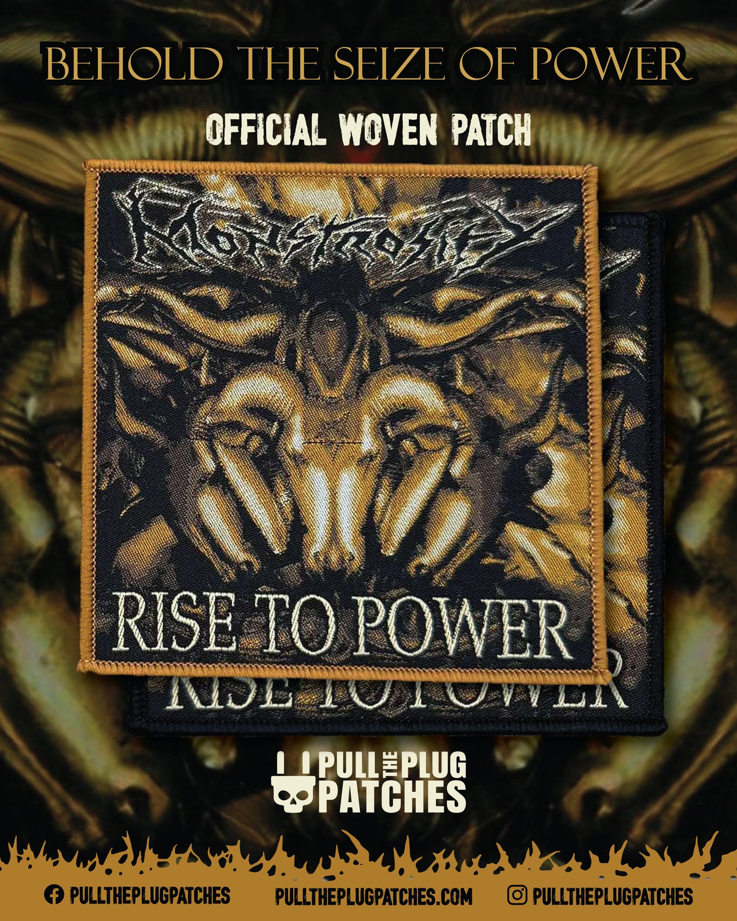 Monstrosity - Rise To Power - Square Patch