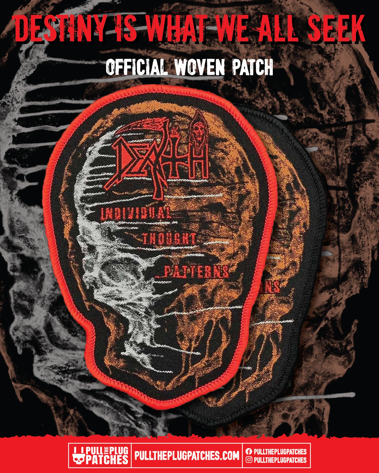 Death - Individual Thought Patterns x Exclusive Noah Cutter Meihoff Art - Skull Patch