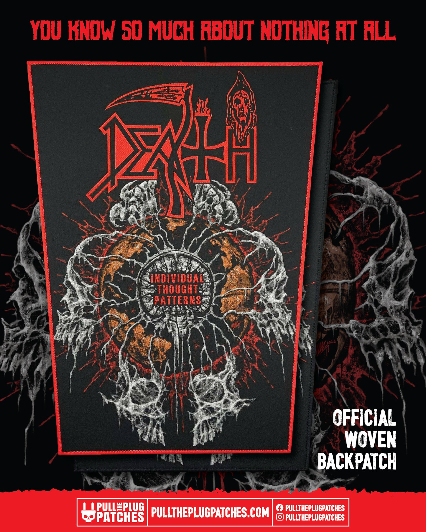 Death - Individual Thought Patterns x Exclusive Noah Cutter Meihoff Art - Backpatch