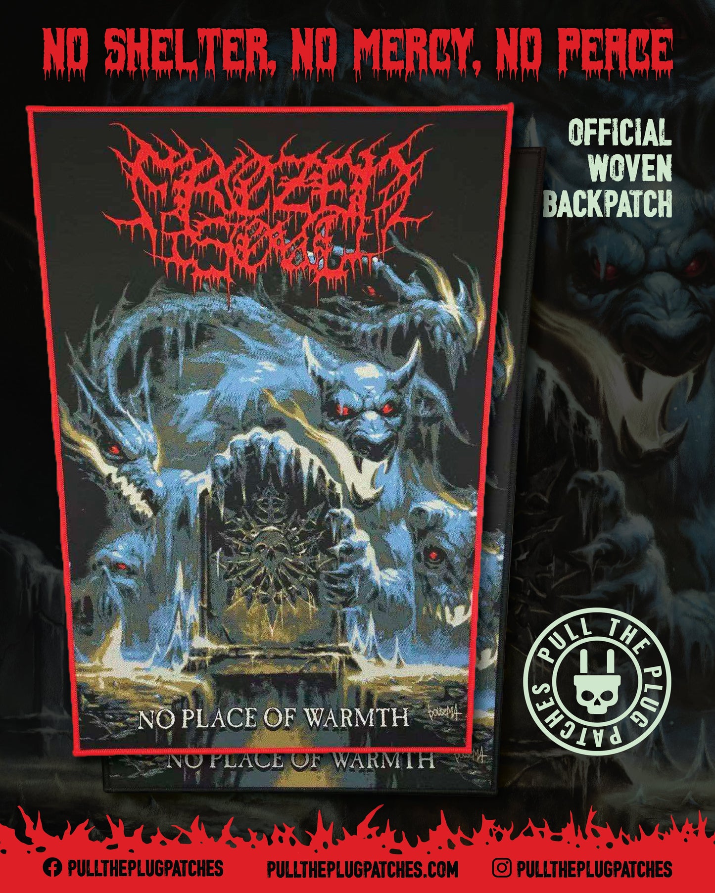 Frozen Soul - No Place of Warmth - Backpatch