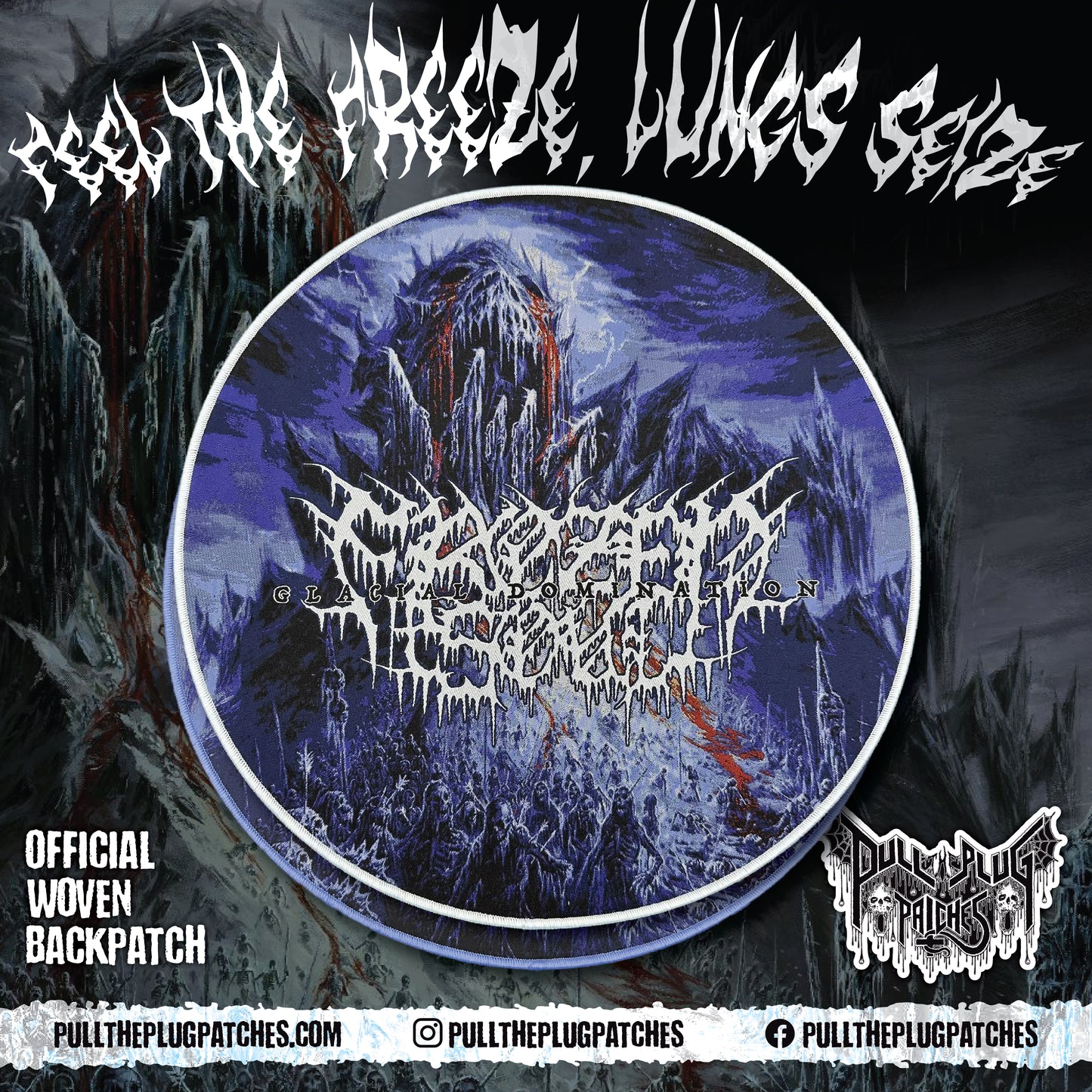 Frozen Soul - Glacial Domination - Backpatch