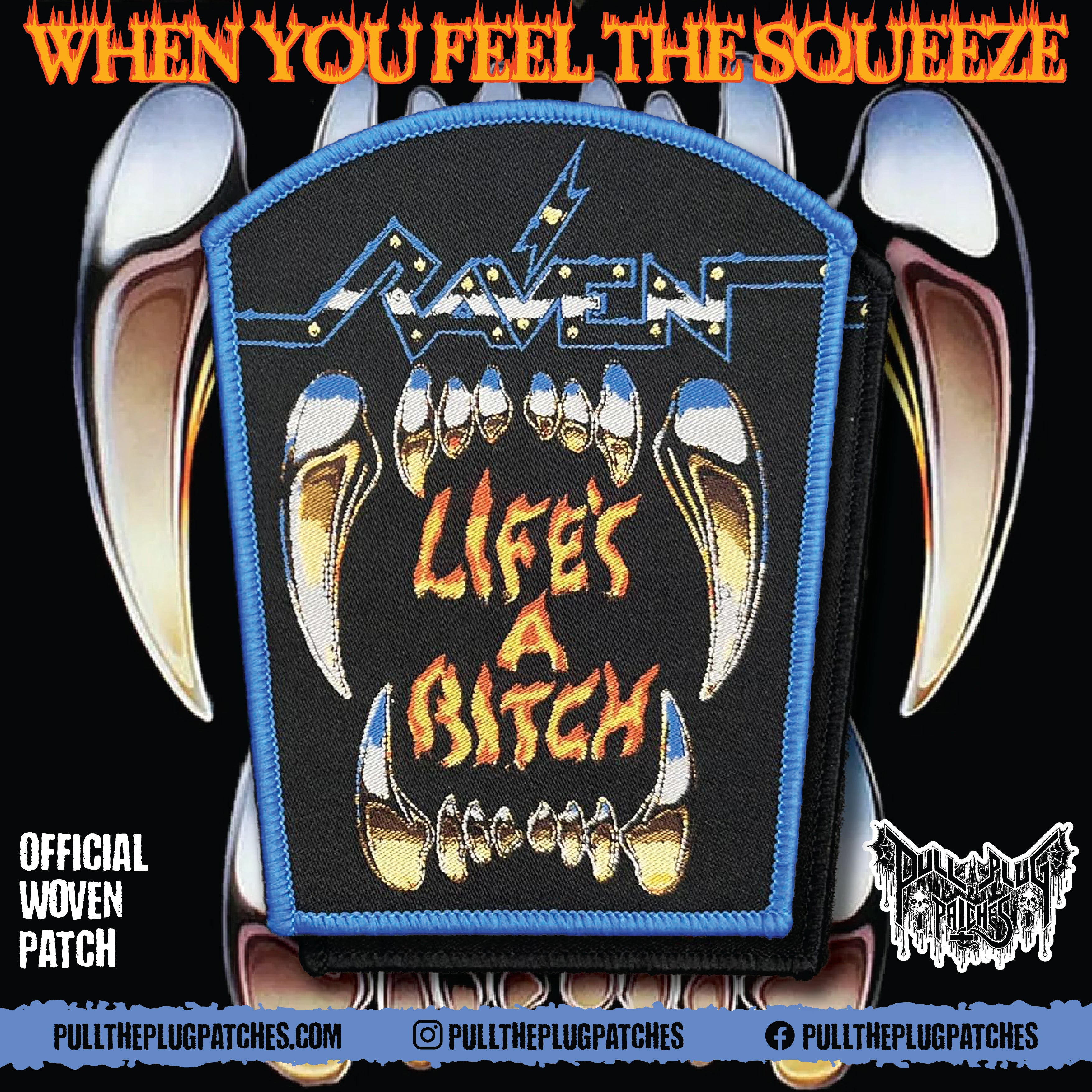 Raven – Pull The Plug Patches