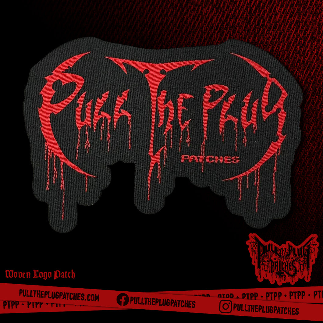Pull The Plug Patches - Obituary Logo Tribute