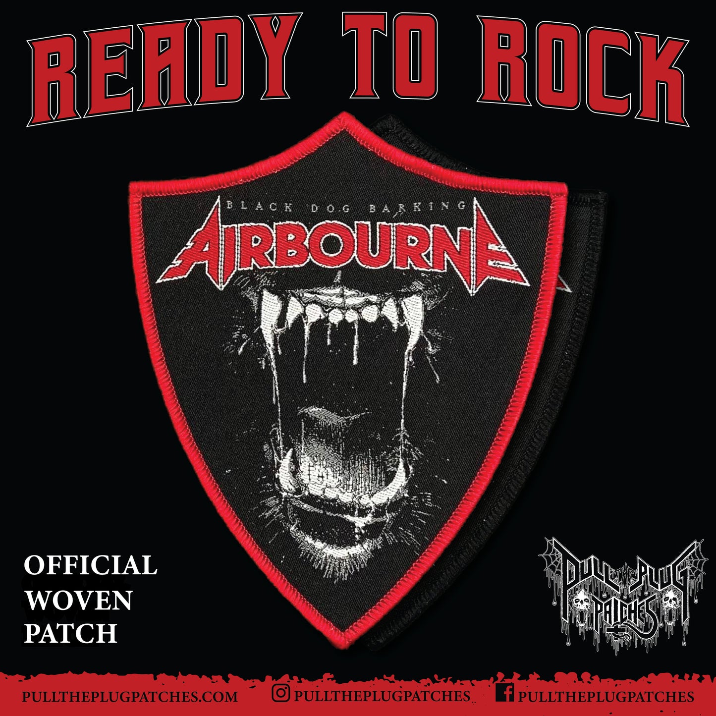 Airbourne - Black Dog Barking - Patch