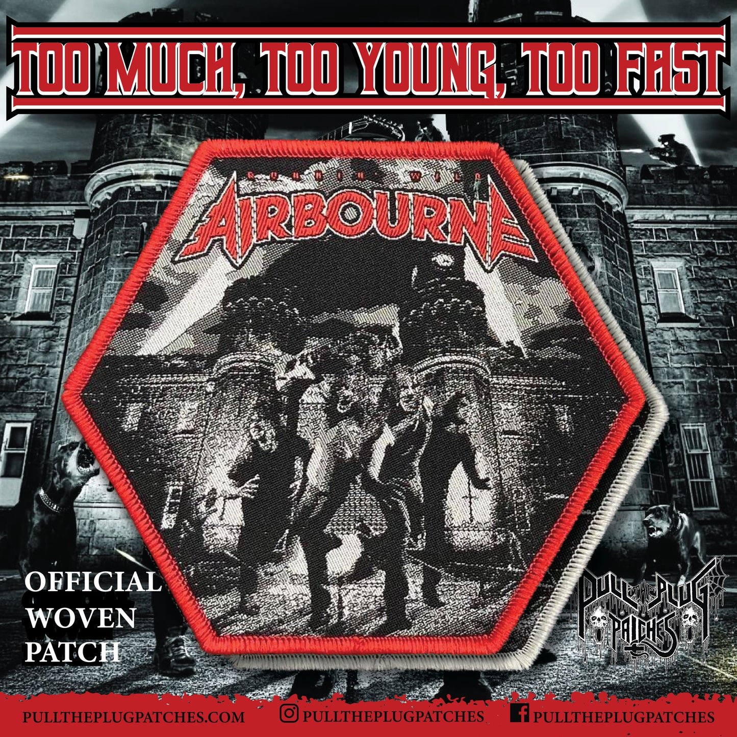 Airbourne - Runnin' Wild - Patch