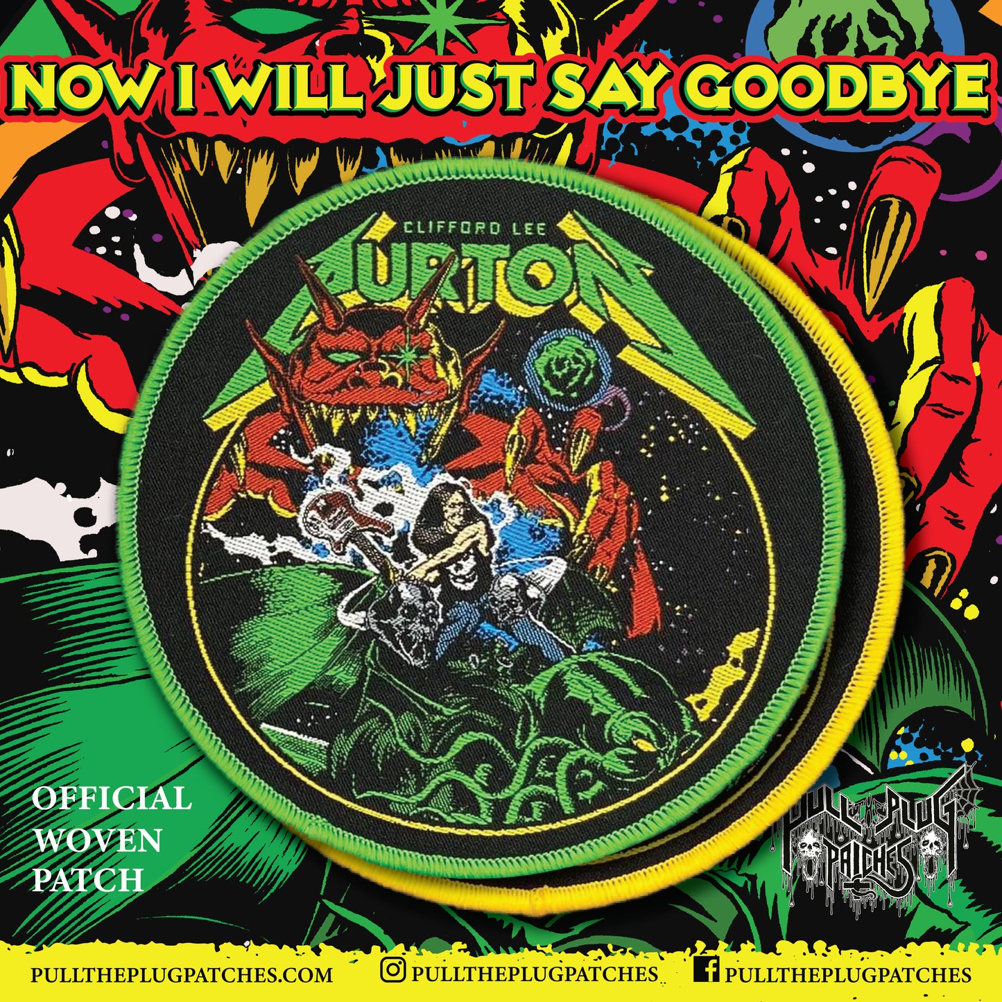 Cliff Burton - Bass Warrior - Patch