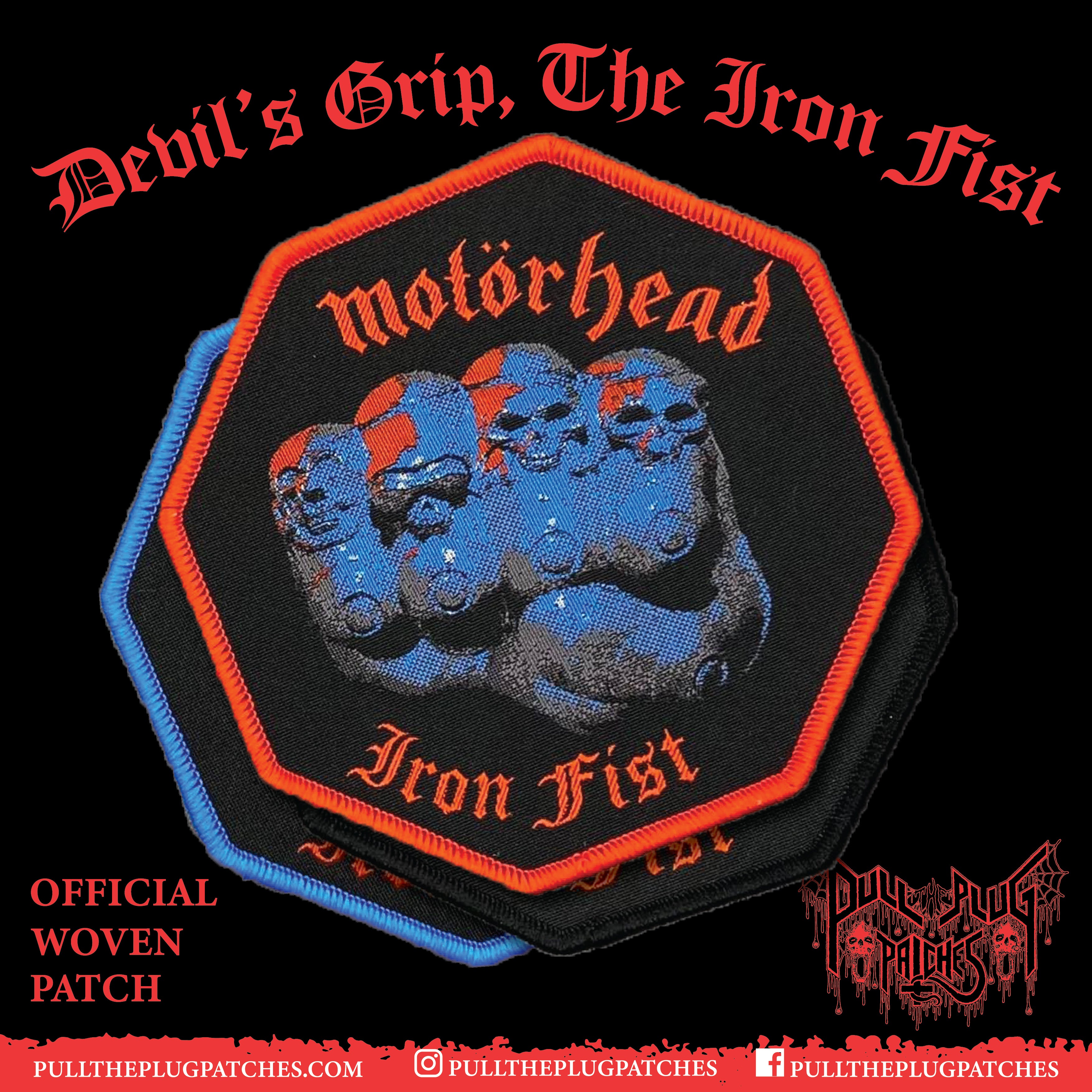 Motorhead Iron Fist Large Back Patch Official Licensed Heavy 