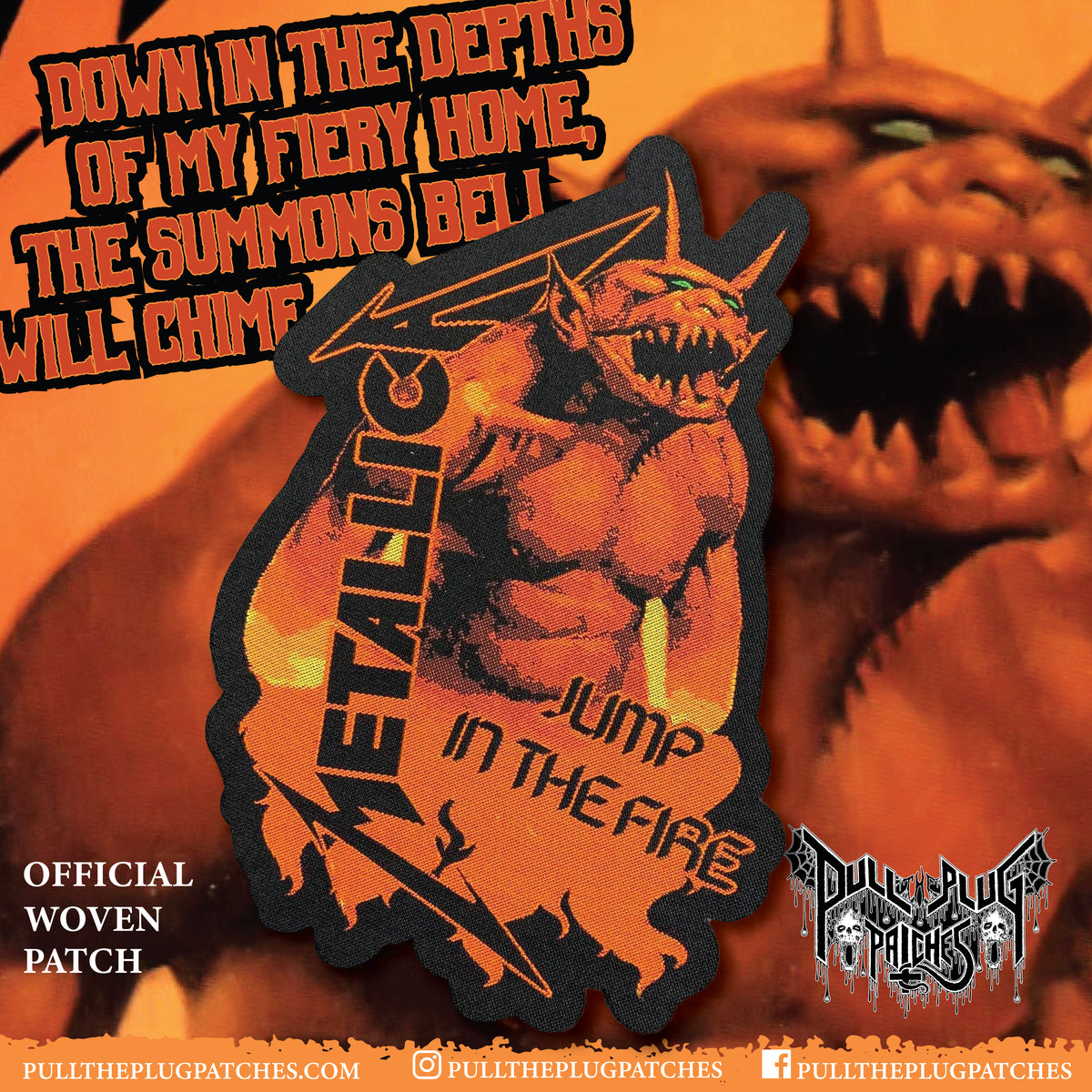 Metallica Jump In The Fire Pull The Plug Patches
