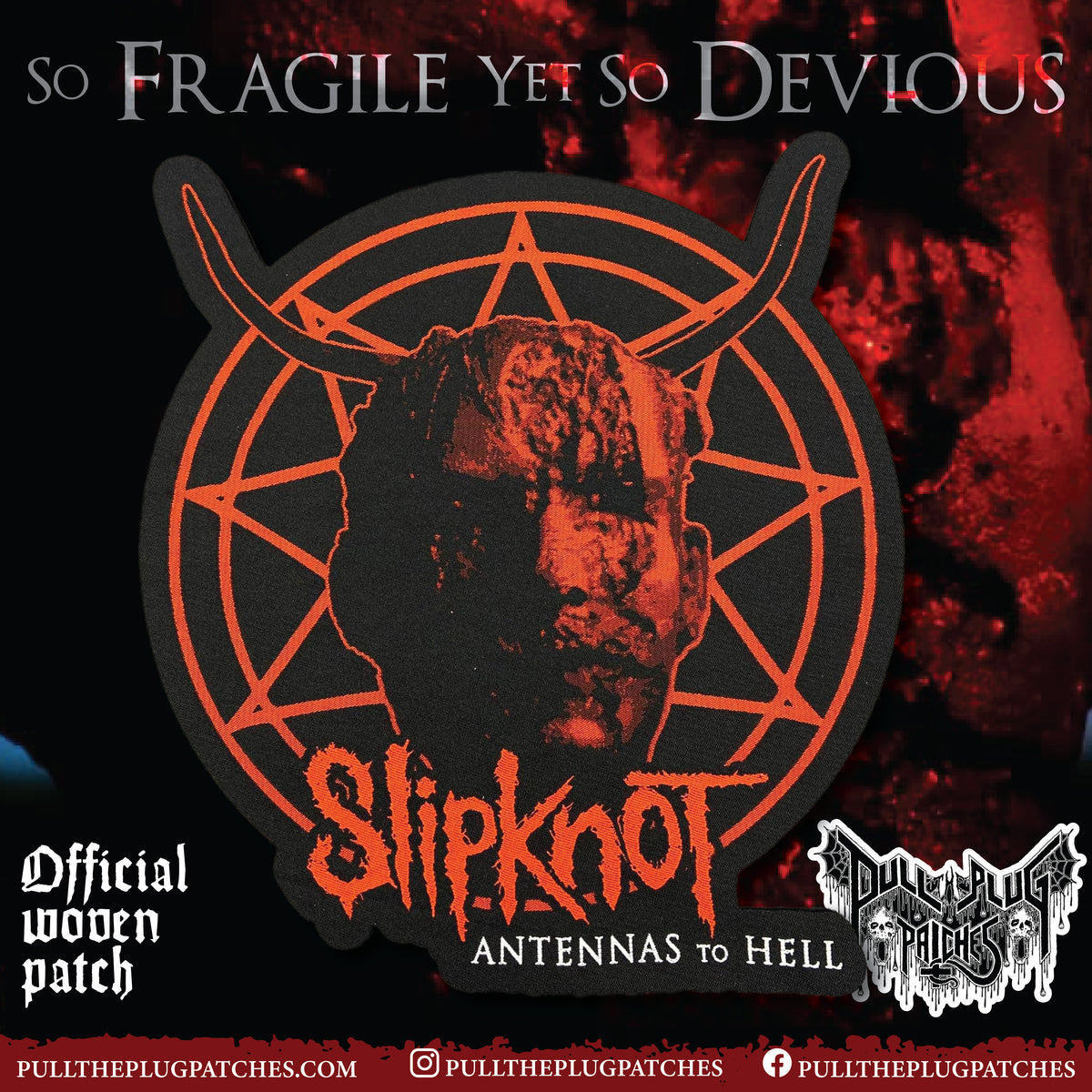 Slipknot Antennas To Hell Oversize Patch Pull The Plug Patches